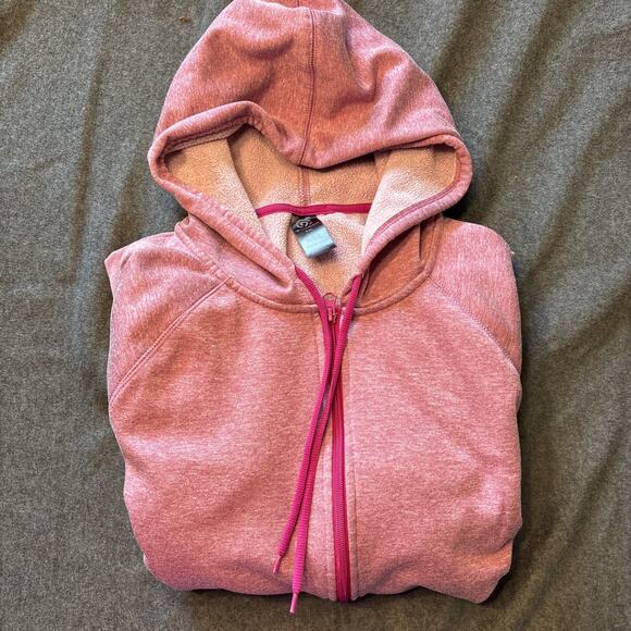 Champion Full Zip Pink Hooded Knit Women’s XXL Hoodie Jacket - Picture 6 of 7
